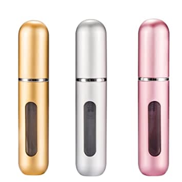 5ml Refillable Mini Perfume Spray Bottles x3 - Tega Scents