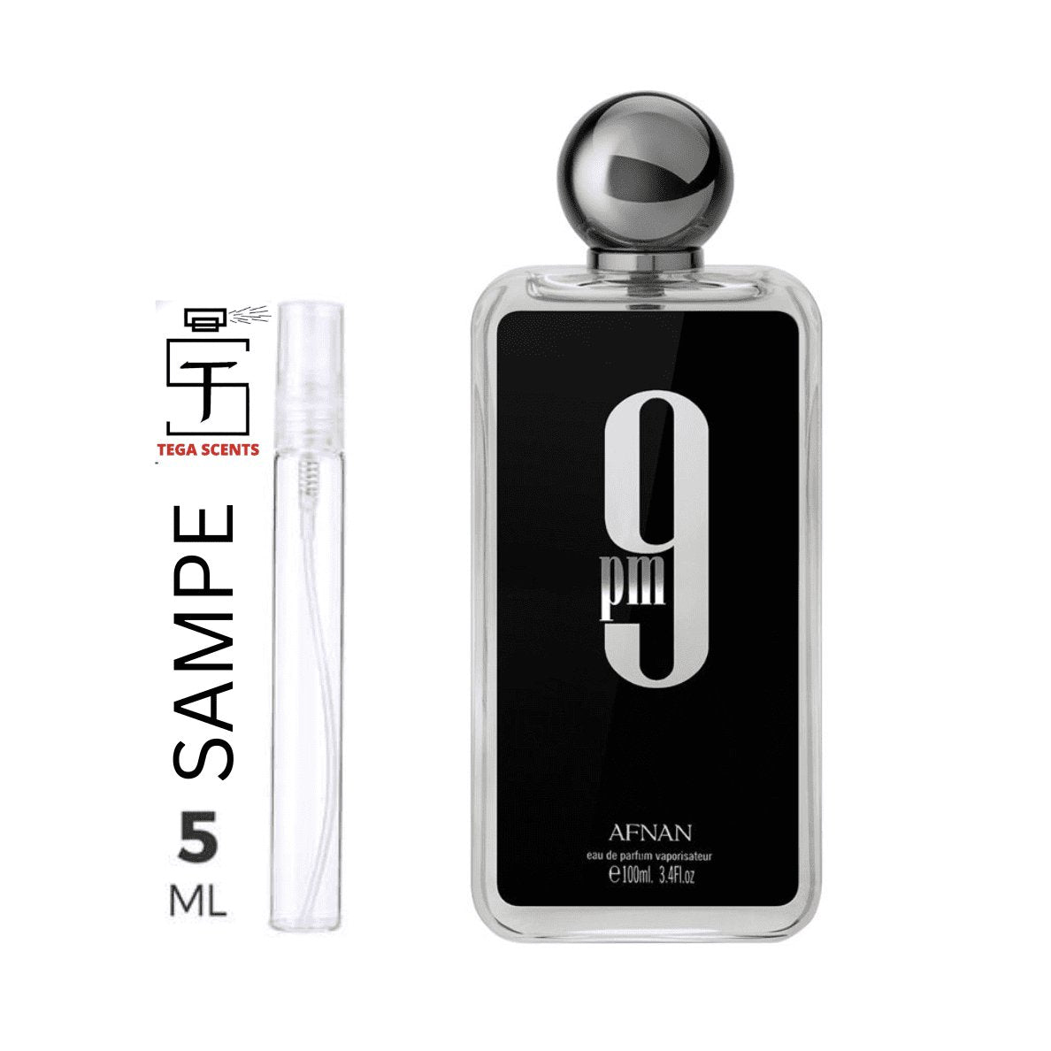 AFNAN 9pm For Men Eau de Parfum Spray 5ml - Tega Scents