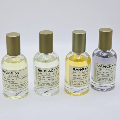 EMPER DISCOVERY SET 4 X 30ML EDP SPRAY STALLION 53, THE BLACK 92,ILANG 62, CAPTCHA 36 - Tega Scents