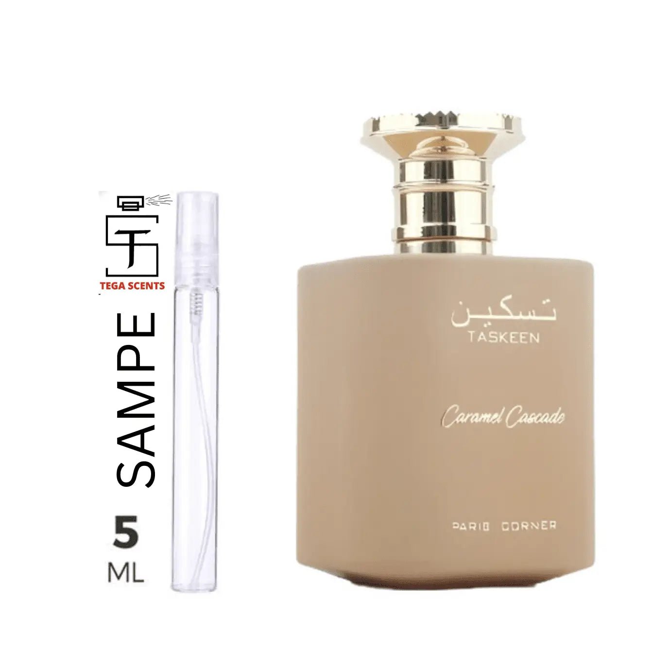Taskeen Caramel Cascade EDP 5ml - Tega Scents